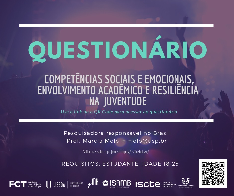 IPUSP busca universitários para pesquisa on-line sobre emoção, envolvimento escolar e resiliência